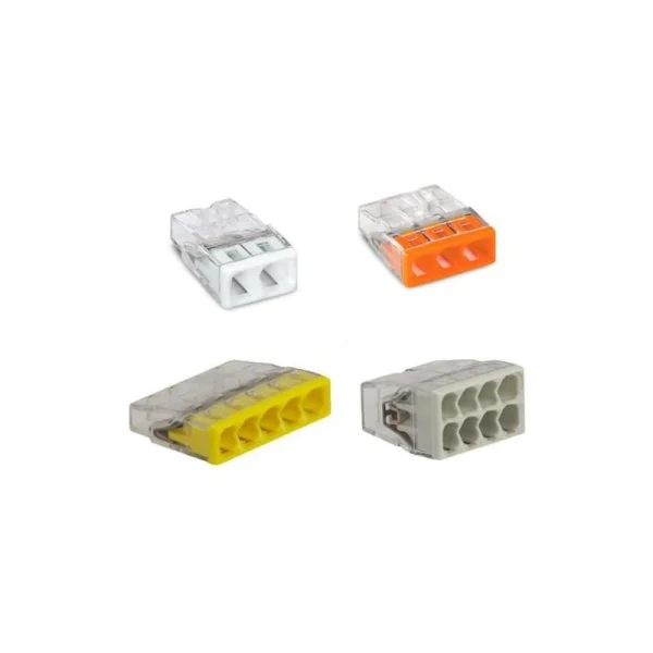 Assortiment De 50 Bornes De Connexion Rapide à Levier WAGO Fil Rigide S2273 1