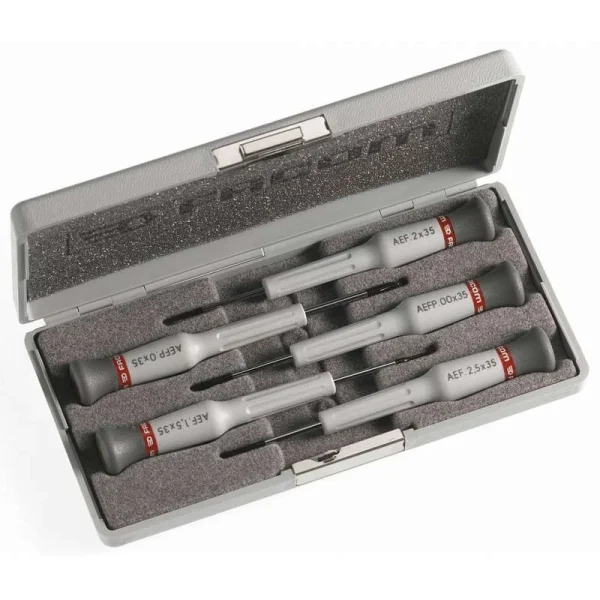 Coffret De 5 Tournevis De Précision Microtech FACOM AEF.J1PB (4 Plats + 1 Cruciforme) 1