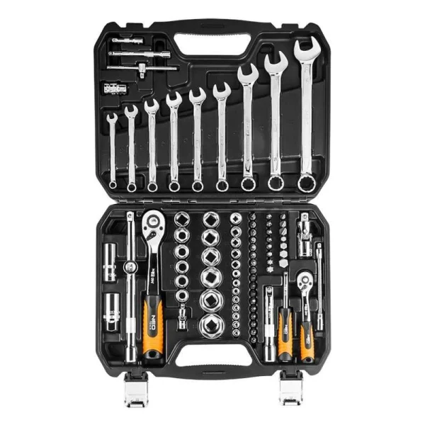 Coffret De Douilles Et Clés Mixte 82 Piéces NEO TOOLS 08-672 1