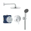 Colonne De Douche Encastrée GET GROHE 25220001- Tête Ø 21 Cm + Douchette 2 Jets – Chrome 7