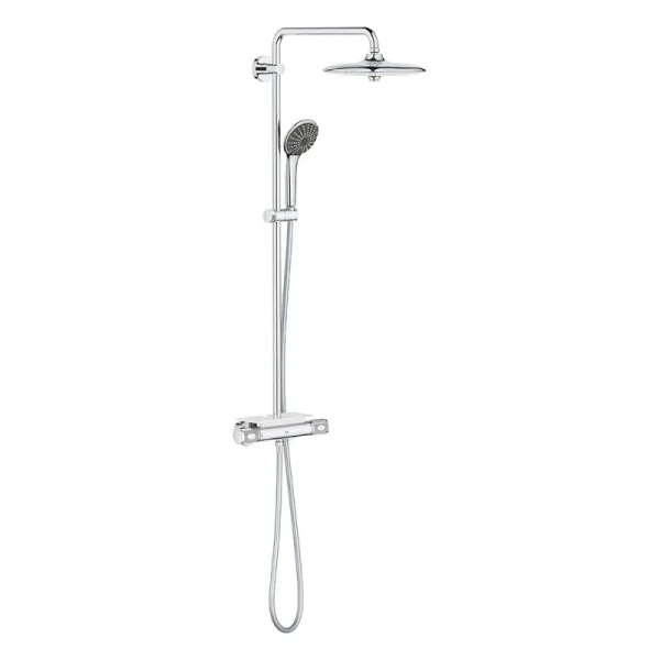 Colonne De Douche Thermostatique VITALIO SYSTEM 260 GROHE 26403002 Tête Ø 26 Cm + Douchette 3 Jets – Chrome 1