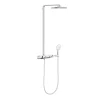 Colonne Thermostatique RAINSHOWER SMARTCONTROL 360 GROHE 26361000 – Tête 36 X 22 Cm + Douchette 2 Jets 5