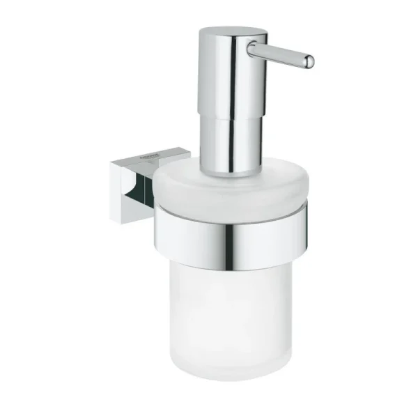 Distributeur De Savon Avec Support ESSENTIALS CUBE GROHE 40756001 160 Ml – Chrome 1