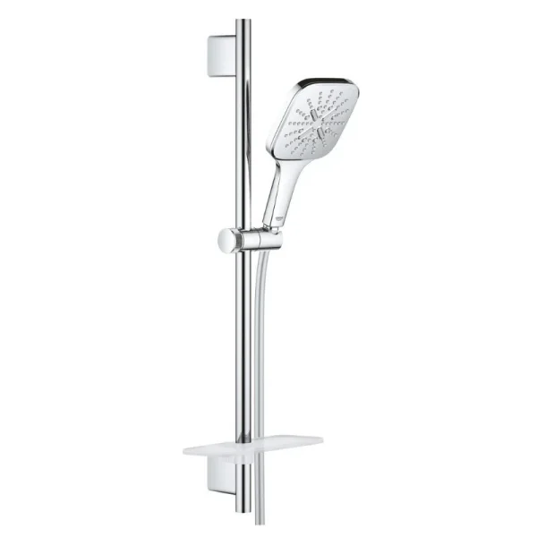 Ensemble VITALIO SMARTACTIVE 130 CUBE GROHE 26584000 Douchette 3 Jets + Barre 60 Cm + Flexible 175 Cm – Chrome 1