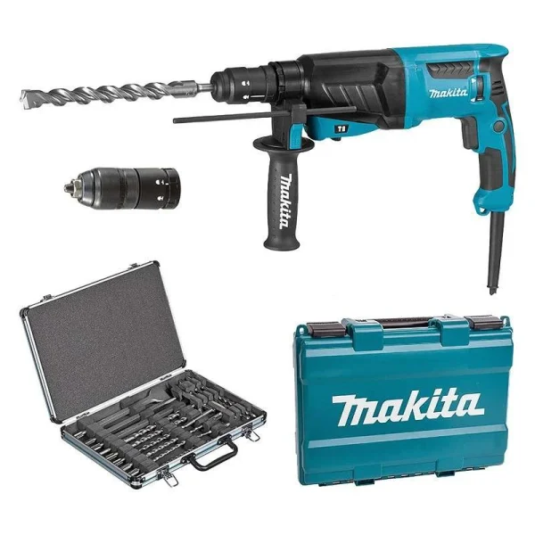 MAKITA MACHINES Marteau Perforateur Burineur MAKITA HR2630TX12 Pour SDS-Plus + D-42444 1