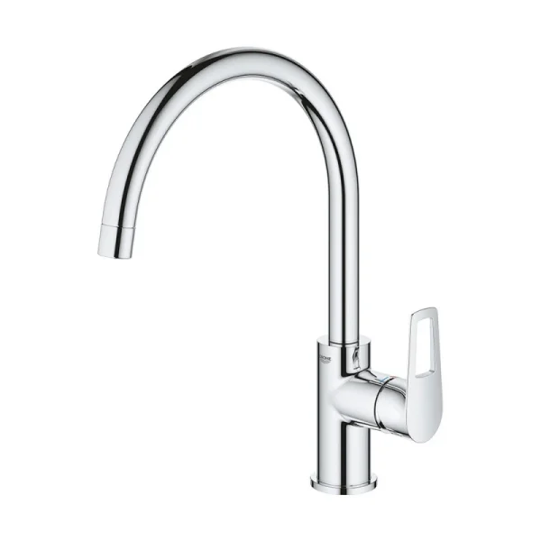 Mitigeur D’évier Bauloop 2020 GROHE 31368001 – Monocommande – Col De Cygne – Chrome 1