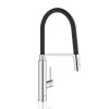 Mitigeur évier CONCETTO GROHE 31491000 – Col De Cygne Professionnel – Douchette Déclipsable 2 Jets – Noir 5