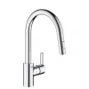 Mitigeur évier FEEL GROHE 31486001 Bec Col De Cygne – Mousseur Extractible – Chrome 7