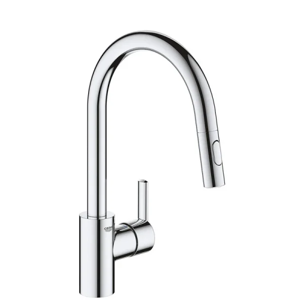 Mitigeur évier FEEL GROHE 31486001 Bec Col De Cygne – Mousseur Extractible – Chrome 1