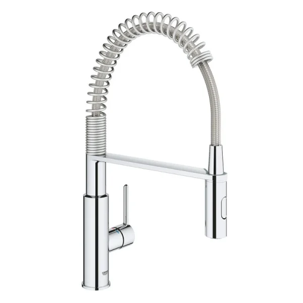 Mitigeur évier GET 360° GROHE 30361000 – Col De Cygne Professionnel – Douchette Déclipsable – Chromé 1