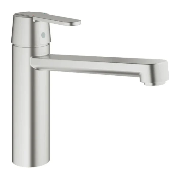 Mitigeur évier GET GROHE 30196DC0 Monocommande – Bec Droit – Supersteel 1