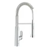 Mitigeur évier PRO K7 GROHE 31379000 – Bec Col De Cygne – Douchette Extractible 2 Jets – Chrome 5