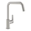 Mitigeur évier START GROHE 30470DC0 QuickFix Plus – Bec Haut- Rotation 150° – Inox Brossé 7