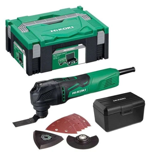 HITACHI – HIKOKI Outil Multifonction 350W HIKOKI CV350VW1Z En Coffret HIT-system Case – 8 Accessoires Standards 1