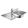 Pack Cuisine Complet GROHE 31550SD0 évier Inox 1 Bac + égouttoir & Mitigeur Bec Bas – Chrome 7