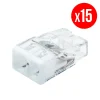 Pack De 15 Bornes De Connexion Rapide à Levier WAGO 2 Entrées Fil Rigide – S2273 7