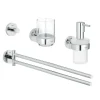 Set De 4 Accessoires Muraux De Salle De Bain ESSENTIALS 2 GROHE 40846001 – Chrome 5