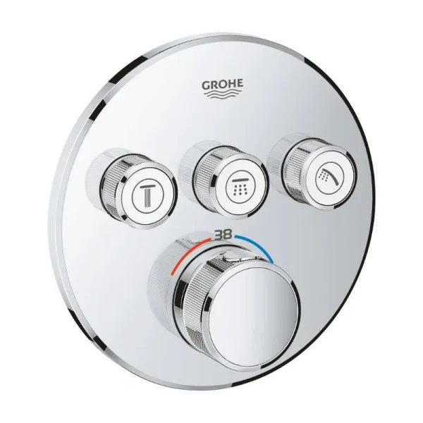 Thermostatique GROHTHERM SMARTCONTROLE GROHE pour Installation Encastrée 3 Sorties 1